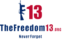 The Freedom 13 logo